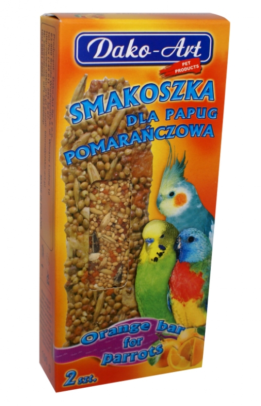 smakoszka pomaranczowa papuga